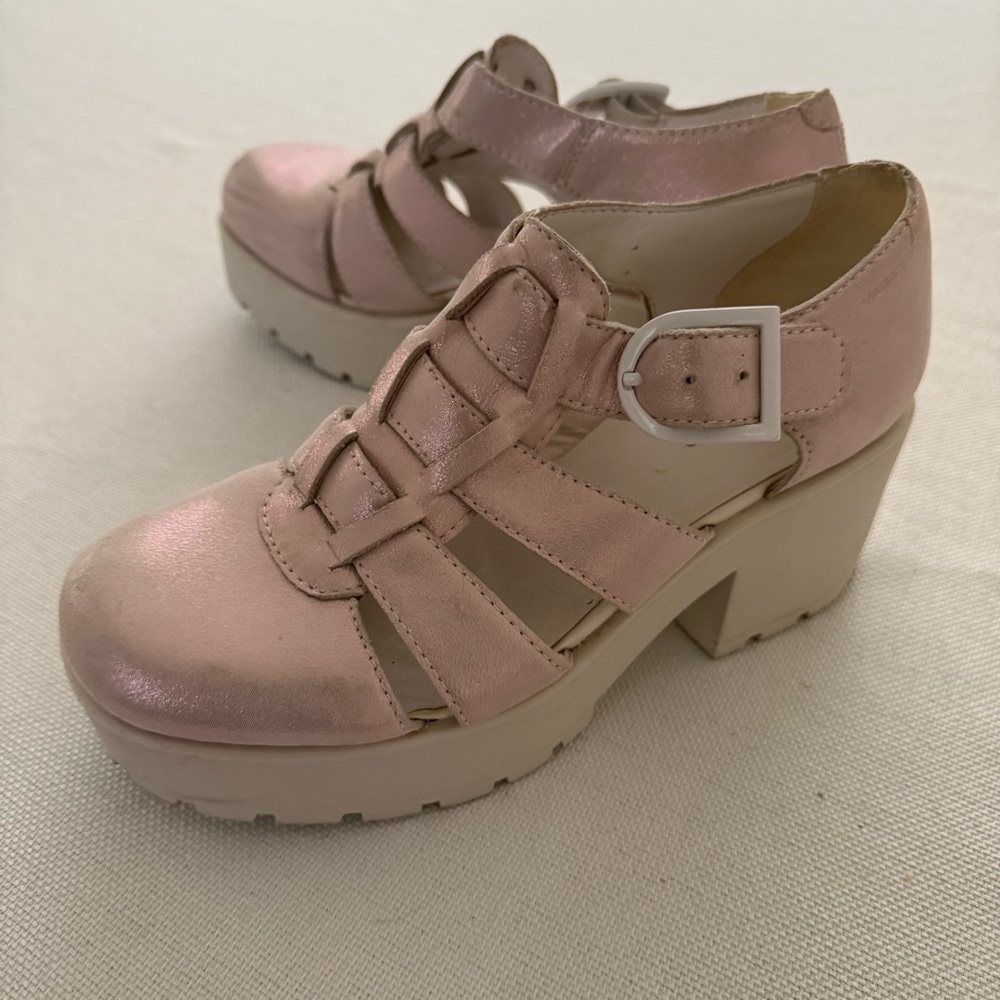 Vagabond Dioon Milkshake Sparkly, Lug Sole Fisherman Sandals Platform Shoes EU36